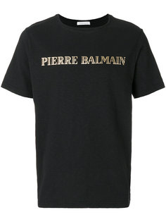 футболка с принтом-логотипом Pierre Balmain