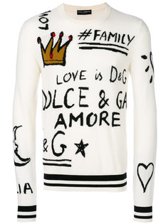 джемпер с принтом логотипа Dolce &amp; Gabbana