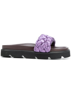 woven slider sandals Mulberry