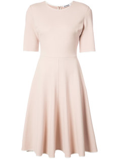 платье длины миди с контрастной каймой Jil Sander