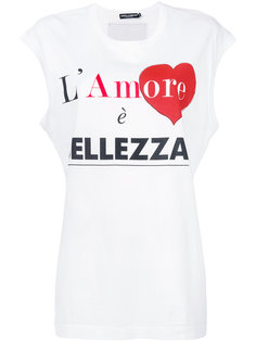 топ с принтом LAmore Dolce &amp; Gabbana