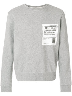толстовка Stereotype с нашивкой Maison Margiela