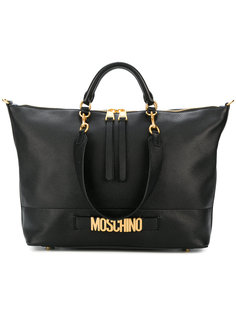 сумка-тоут с логотипом Moschino