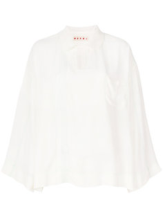 свободная блузка с декоративной строчкой  Marni