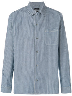 striped denim shirt A.P.C.