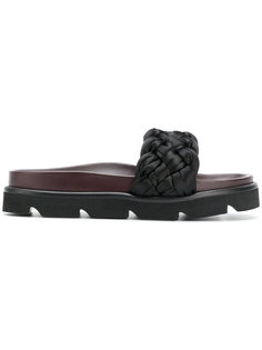 woven slider sandals Mulberry