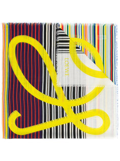 logo striped scarf Loewe