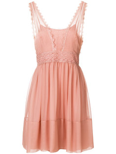 платье с кружевной отделкой Alberta Ferretti
