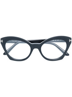 солнцезащитные очки TF5456 в оправе "кошачий глаз" Tom Ford Eyewear