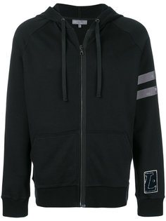 distressed stripe hoodie Lanvin