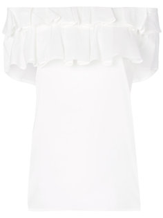 футболка с открытыми плечами  Blumarine