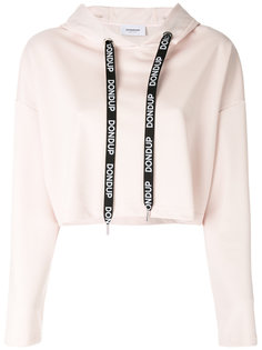 branded drawstring hoodie Dondup