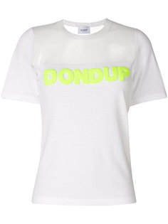 футболка с прозрачной панелью Dondup