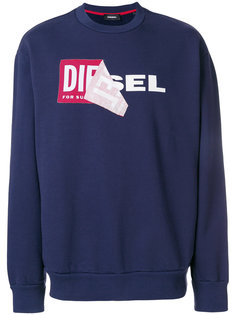толстовка  с логотипом  Diesel