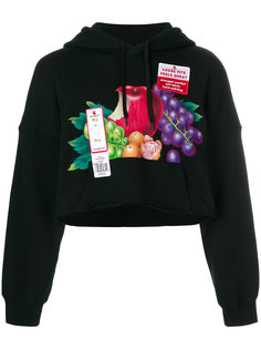 fruit print cropped hoodie Doublet