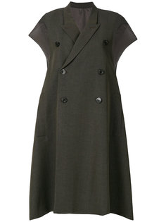 double breasted short sleeve coat Rick Owens