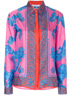 рубашка с цветочным принтом Versace Collection