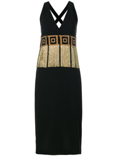 платье с бахромой Versace Collection