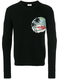 свитер в рубчик Saint Laurent