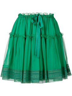 юбка с кружевной отделкой Alberta Ferretti
