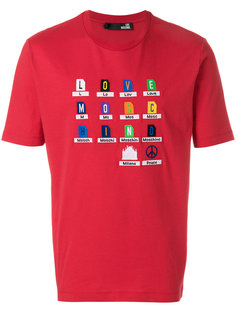 embroidered front T-shirt Love Moschino