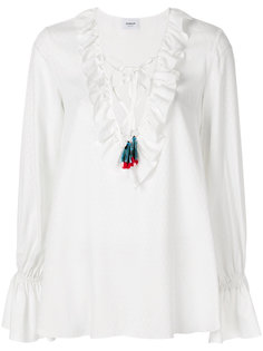 блузка с воротником с оборками Dondup