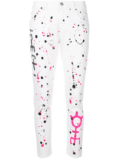 paint splash print jeans  P.A.R.O.S.H.