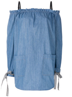 off-the-shoulder dress Miu Miu