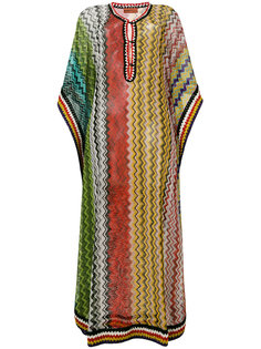 пляжное платье с зигзагообразным узором и логотипом Missoni Mare