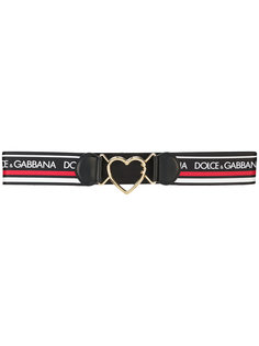 ремень с пряжкой в форме сердца и логотипом Dolce &amp; Gabbana