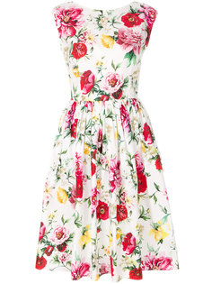 платье с цветочным принтом без рукавов Dolce & Gabbana