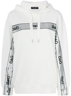 толстовка с логотипом и пайетками  Dolce &amp; Gabbana