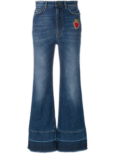 джинсы клеш с аппликацией  Dolce &amp; Gabbana