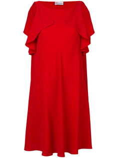расклешенное платье с оборками  Red Valentino