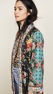 alice + olivia Lynn Long Kimono with Side Slits