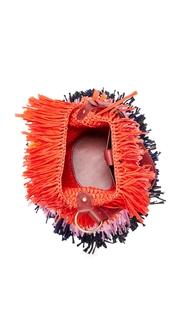 Diane von Furstenberg Fringe Raffia Tote