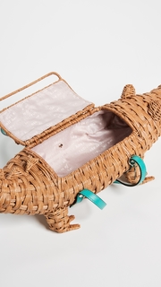 Kate Spade New York Swamped 3D Wicker Alligator Handheld Clutch