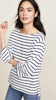 Madewell Striped Boat Neck Top