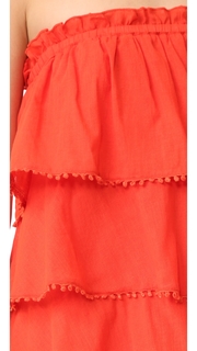 Red Carter Candy Ruffle Tiered Dress