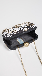 Santi Bead Embroidered Box Clutch