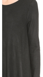 Three Dots Brushed Knit Asymmetrical Pullover