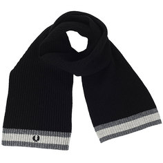 Шарф Fred Perry Bomber Tipped Scarf Black/Grey