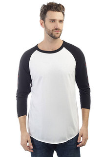 Лонгслив Independent Shred Raglan 3/4 White/Black