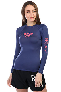 Гидрофутболка женская Roxy Wholehearted Ls Deep Cobalt