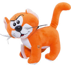 Мягкая игрушка  Кот Азраэль, со звуком, 20 см, "Смурфики", МУЛЬТИ-ПУЛЬТИ