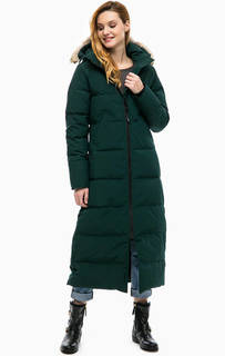 Длинный пуховик с меховой отделкой Canada Goose