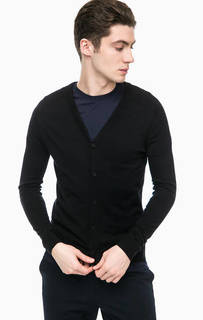 Черный кардиган на пуговицах United Colors of Benetton