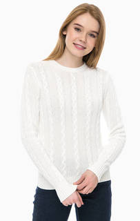 Хлопковый джемпер с косами United Colors of Benetton
