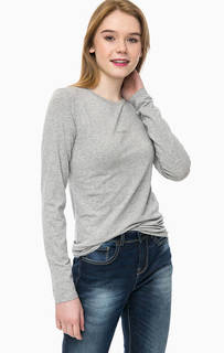 Серая хлопковая футболка с принтом United Colors of Benetton