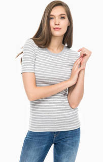 Хлопковая футболка в полоску United Colors of Benetton